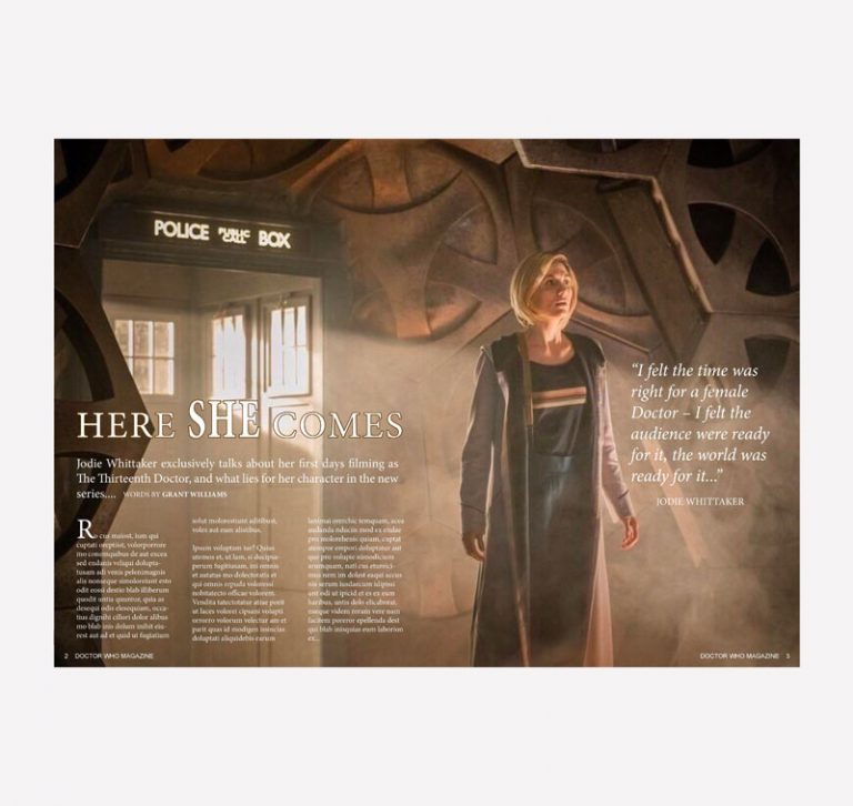 Dr Who Mag Article Mockup