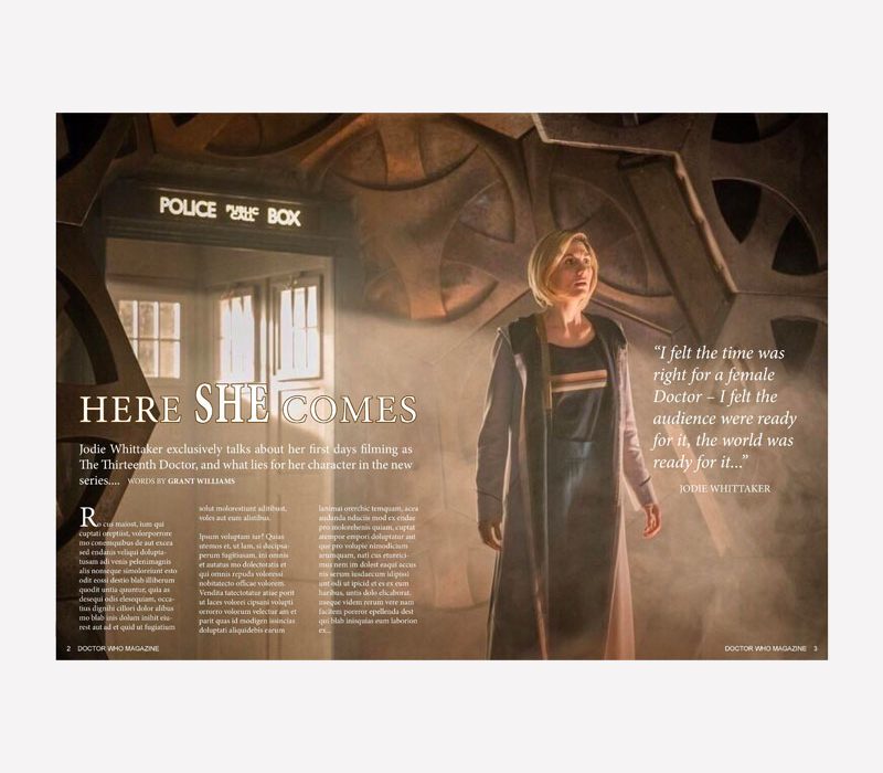 Dr Who Mag Article Mockup