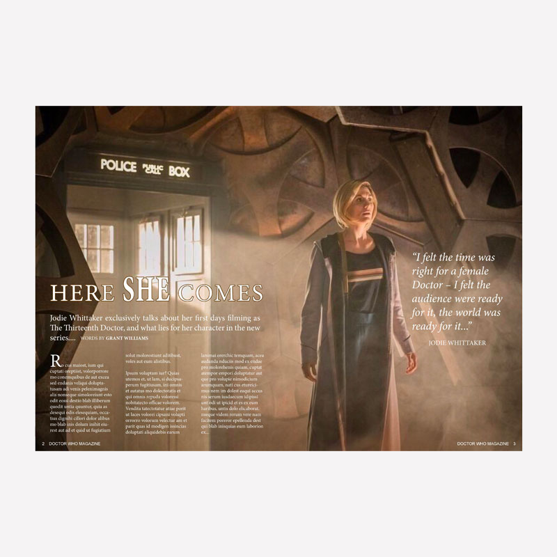 Dr Who Mag Article Mockup