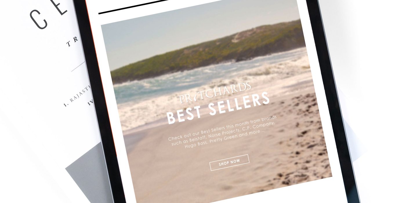 Pritchards Best Sellers email campaign