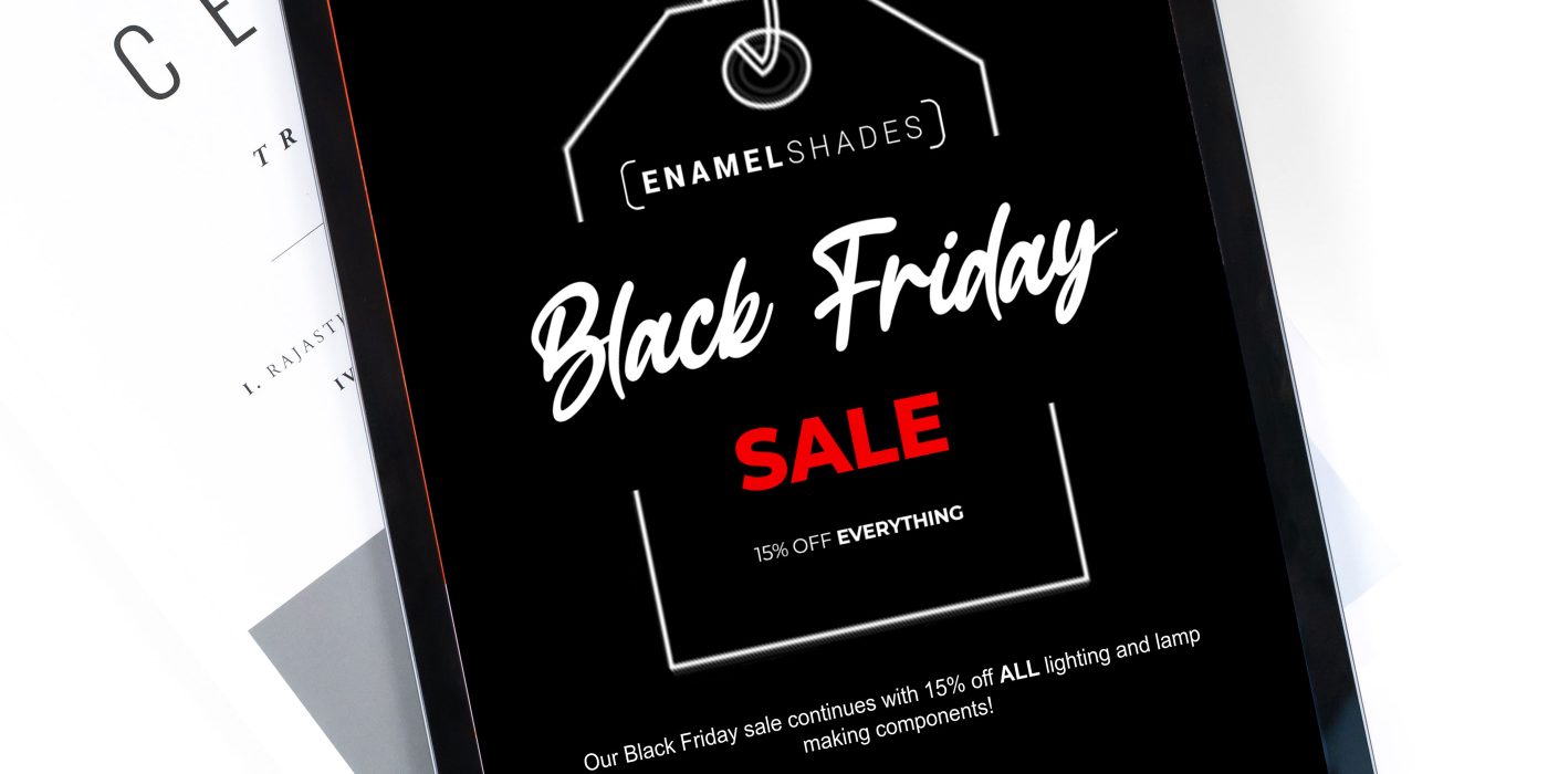 Enamel Shades Black Friday email campaign