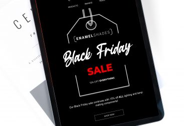Enamel Shades Black Friday email campaign