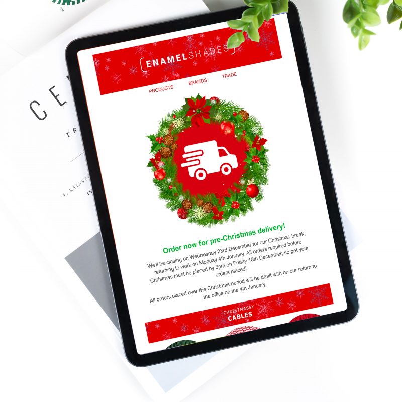 Enamel Shades Christmas Email