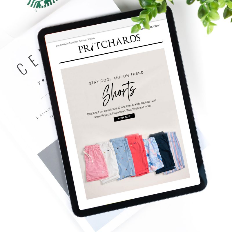 Pritchards Shorts Email Campaign