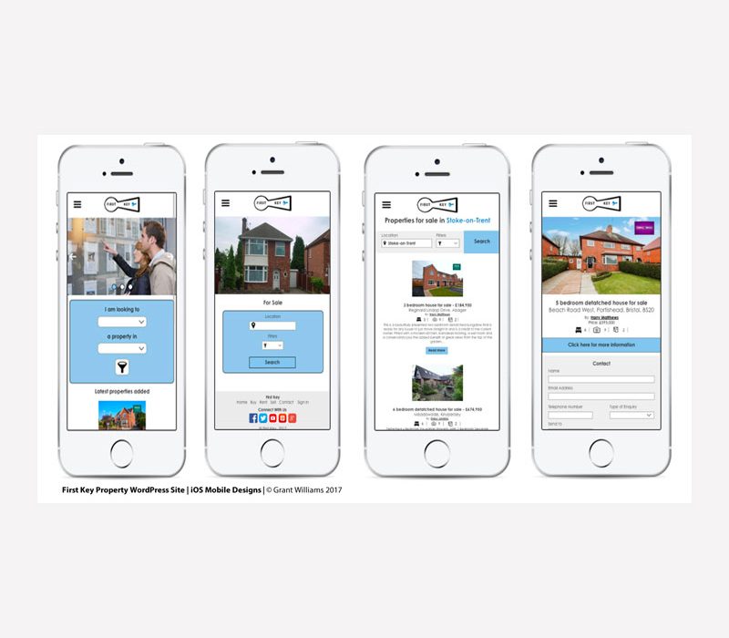 First Key Website Mobile Mock-up