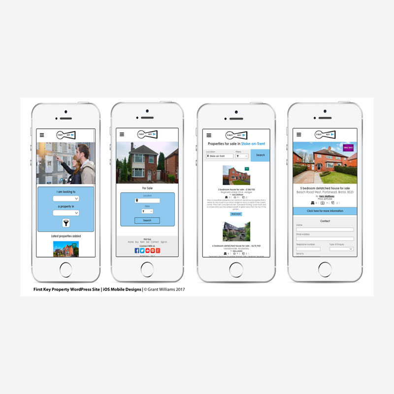 First Key Website Mobile Mock-up