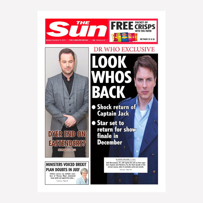 The Sun Newspaper Mock-Up